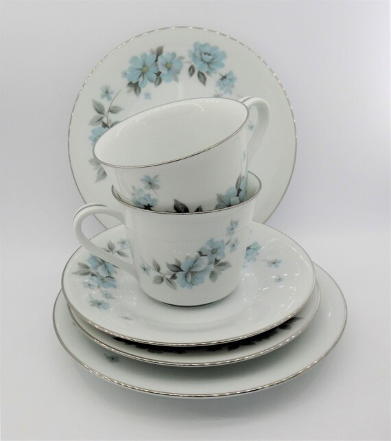 Vintage Noritake RC Japan ALOUETTE Porcelain Collectible 2 X Trios 