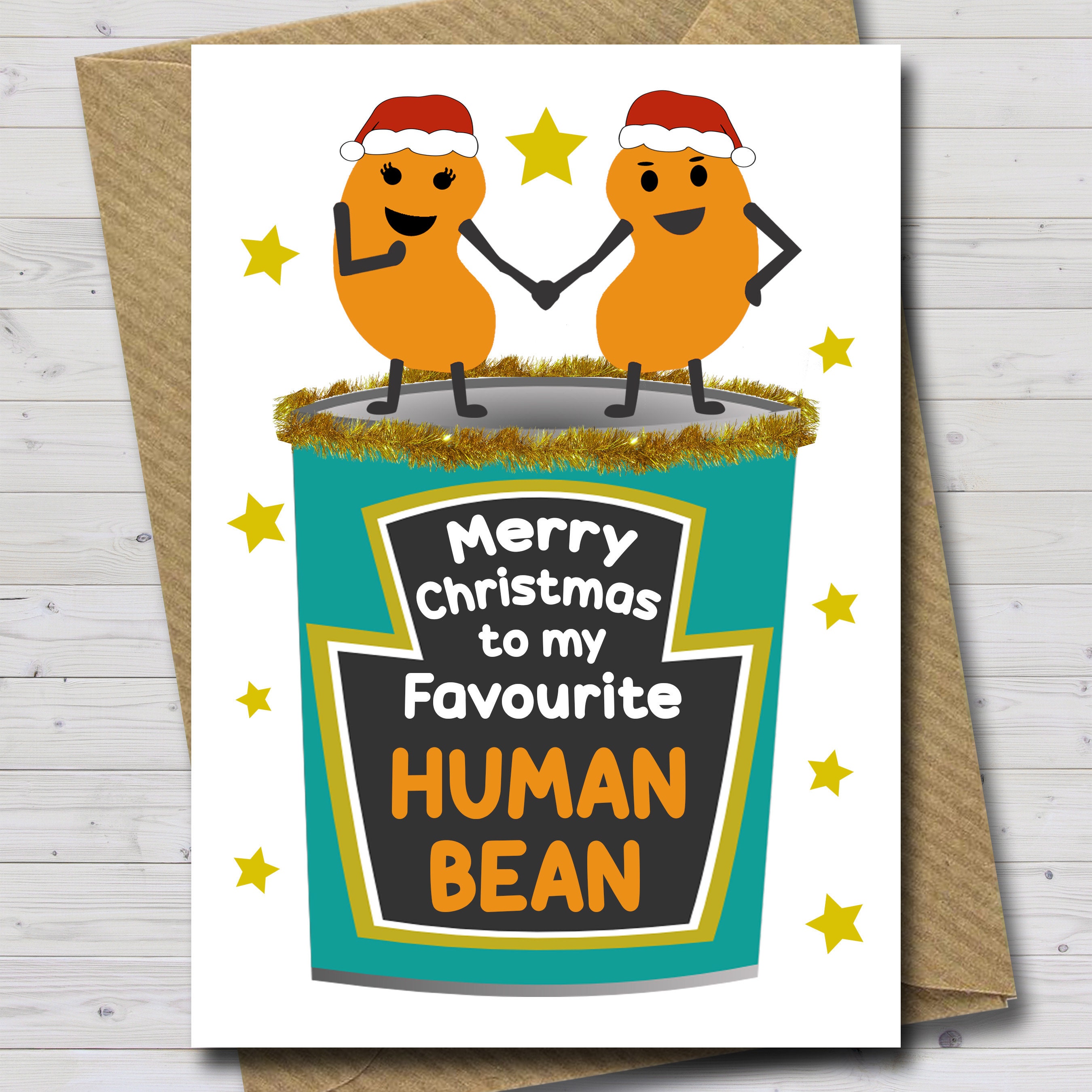 Favourite Human Bean Cute Christmas Gift Box, Funny Gifts for Him