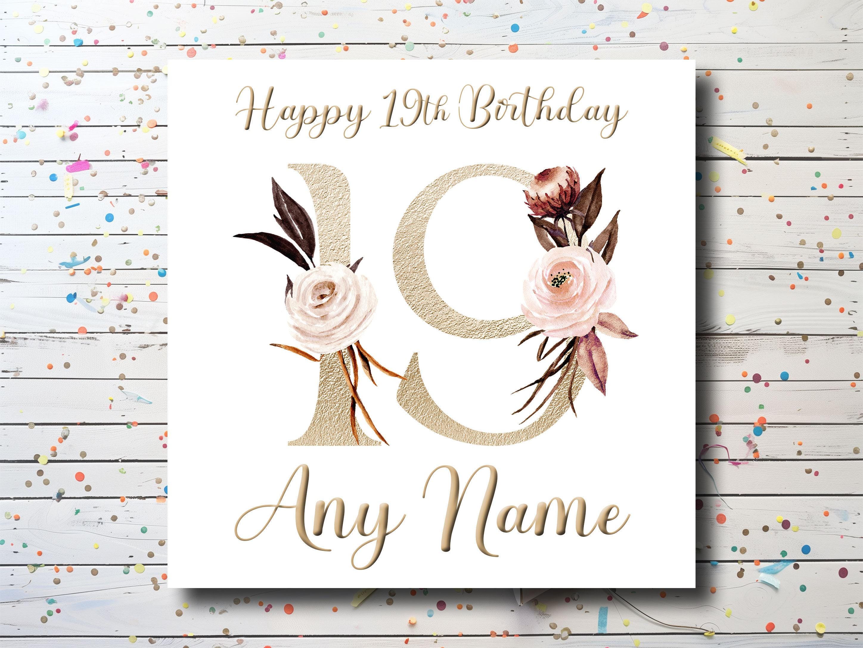 Granddaughter 19th Birthday Card