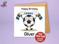 Football Birthday Card - Personalised greeting card for your son/grandson/nephew/daughter etc… ANY NAME