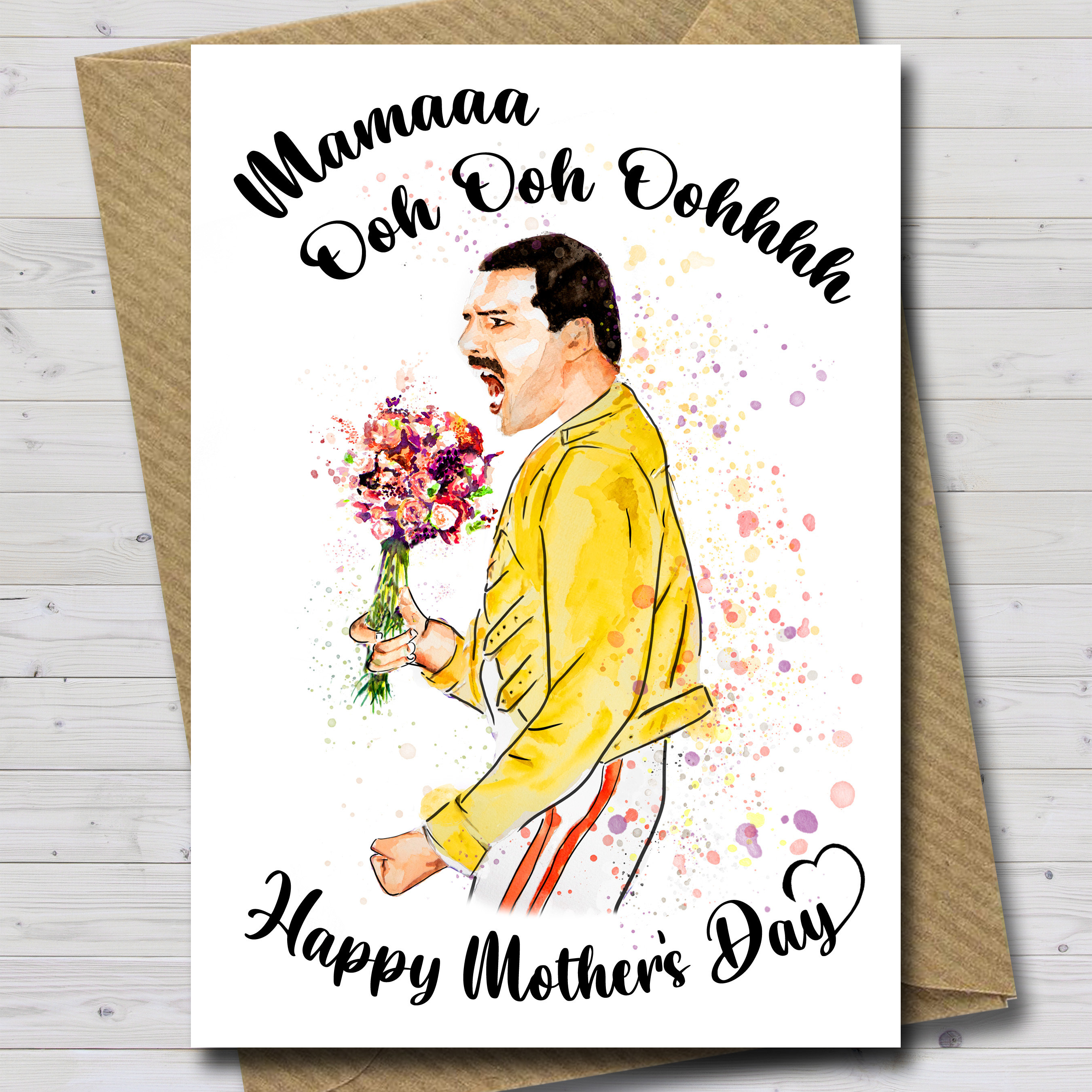 Funny Mothers Day Card Mama Ooooh Freddie Mercury Queen - Etsy Australia