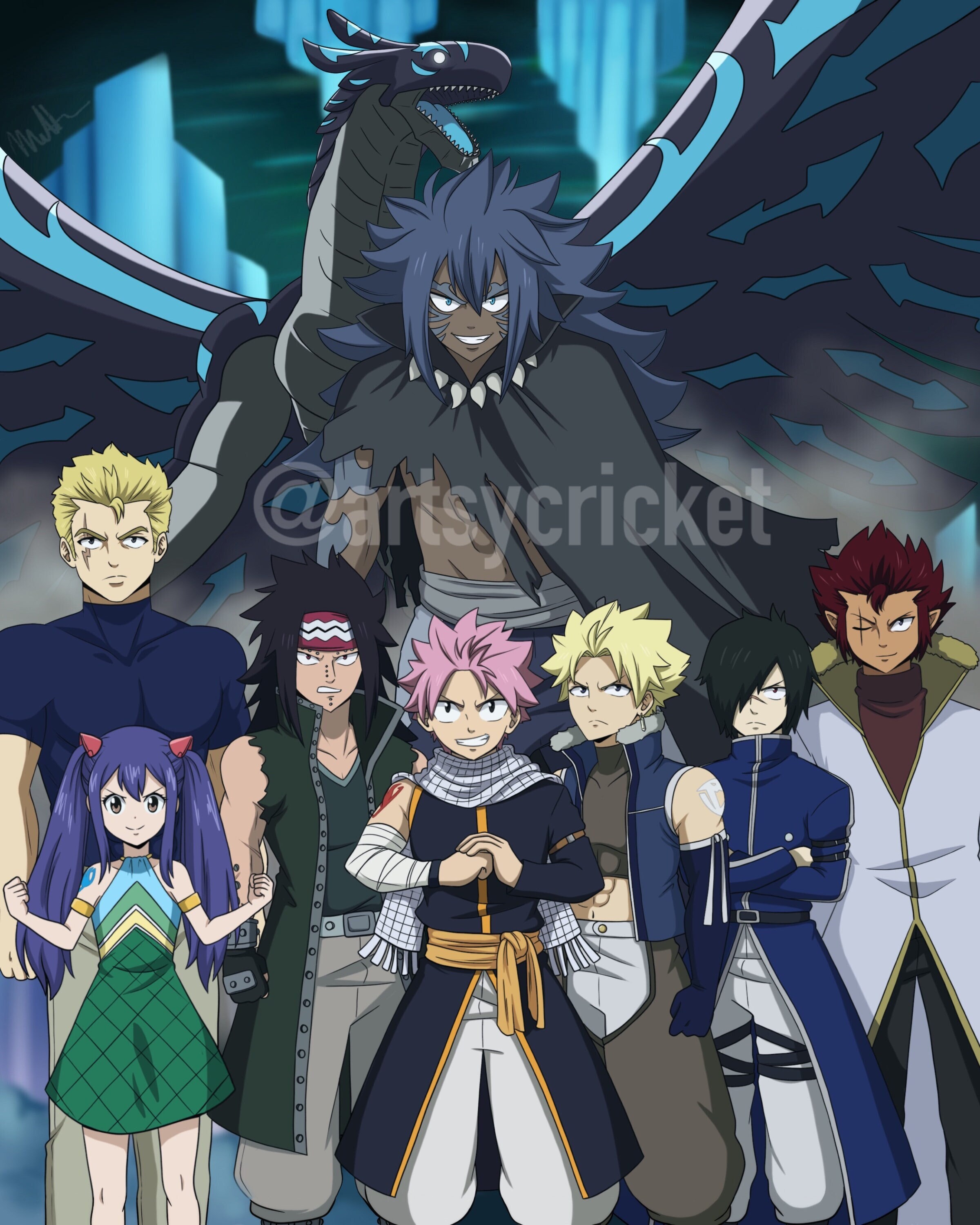 Dragon Slayers Fairy Tail Print Etsy