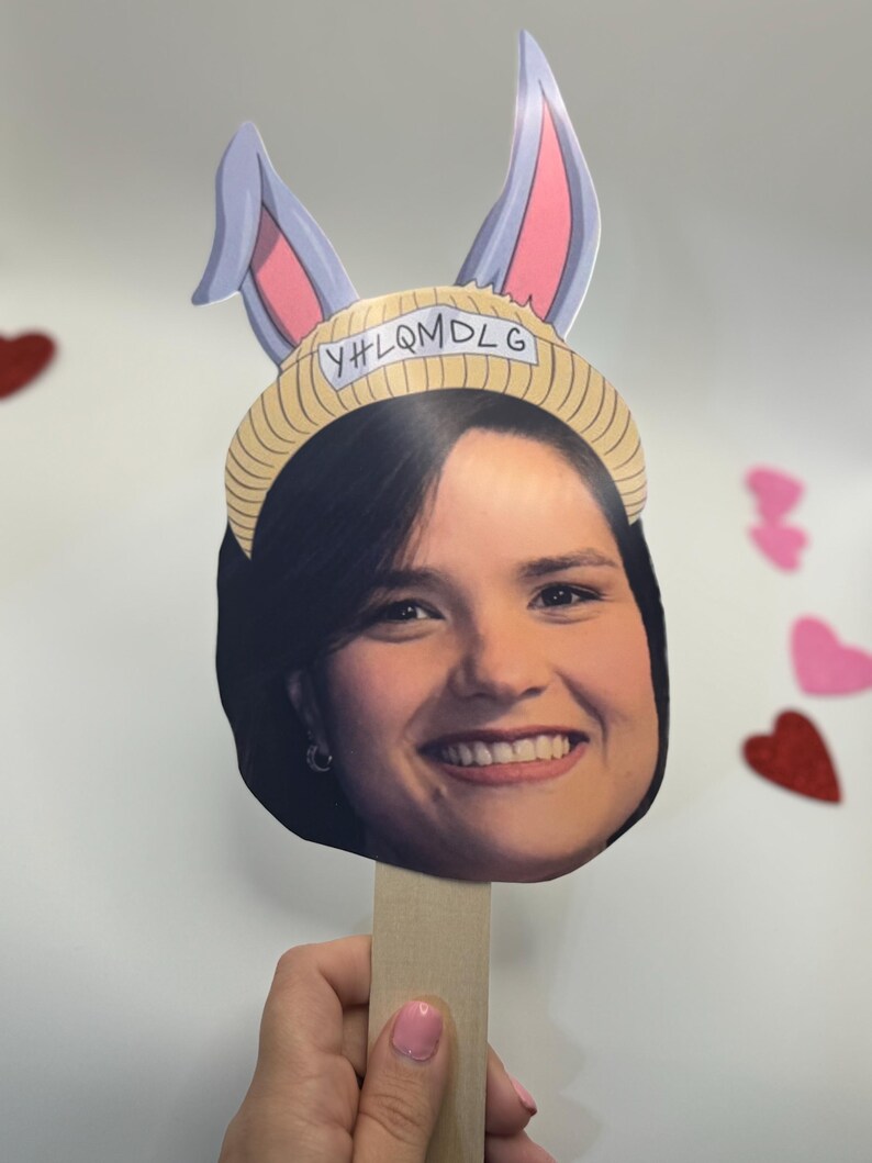 Custom Bad Bunny Face Prop: Personalized Party Photo Booth Cutout - Etsy
