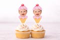 Custom Face Cupcake Toppers | Sweet One Birthday, Ice Cream Party Decorations | First Birthday Theme
