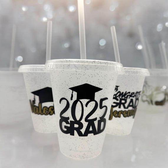 Personalized Graduation Cups: Class of 2025 Party Favors