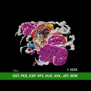 Angry Anime Machine Embroidery Design File for Hoodie & T-shirts, Trendy Embroidery Design, Custom Jacket and Sweatshirt, Anime Embroidery