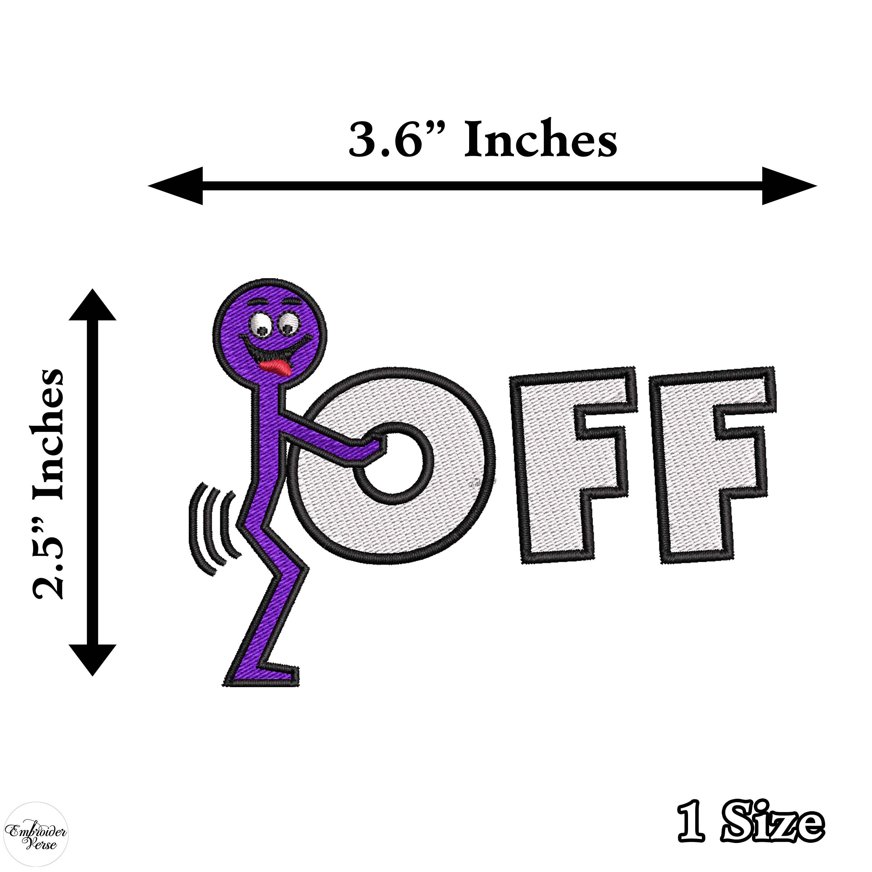 F OFF Funny Embroidery Machine Design File for Hats, Trendy Embroidery ...