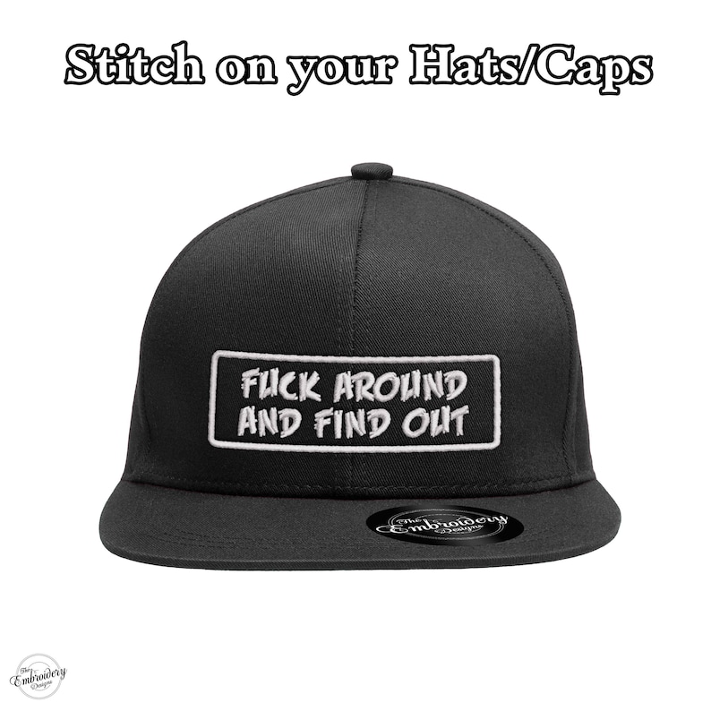 F Around Embroidery Machine Design File for Hats, Embroidery Design Trendy, Custom Embroidery Patch File, Stickdatei Pes, Embroidery Font
@Theembroiderydesigns
Www.theembroiderydesigns.com
Embroidery Digitizing, Logo Digitizing