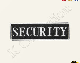 Security Words Slogan Motor Bike Racing Sponsor Logo Motor Sport Embroidered Iron on Sew On Patch Badge