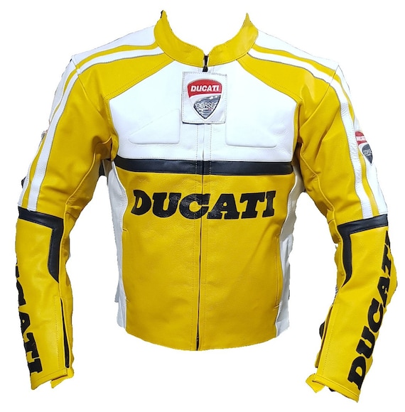 Ducati Motorbike/motorcycle Cowhide Leather Jacket With CE - Etsy