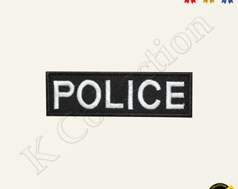 POLICE Security Embroidered Iron on Sew On Patch Badge