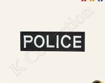 POLICE Security Embroidered Iron on Sew On Patch Badge