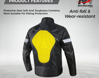 Motorrijderjassen CE-niveau 2 Oxford-rugbeschermer Veiligheidspantser MW Rider-motorpad
