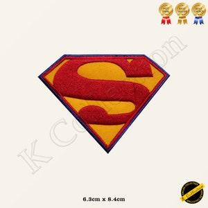 Super Man Super Hero Movie Comics Video game Embroidered Iron on Sew On Patch Badge