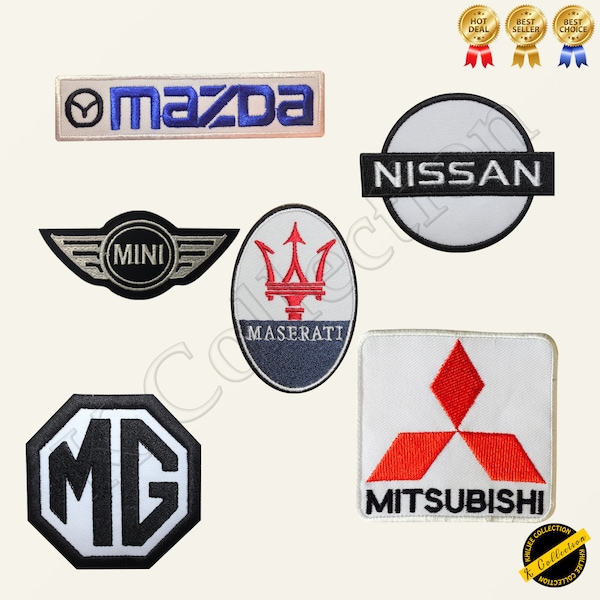 Car Brand Logo Racing Sponsor Sports Car Embroidered Iron On Sew On Patch Badge