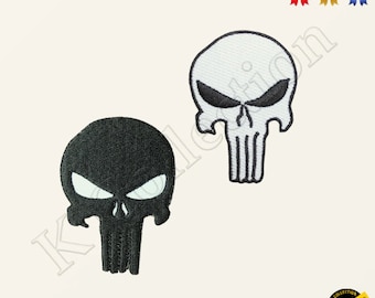 Punisher Skull Super Hero Movie Comics Video game Embroidered Iron on Sew On Patch Badge
