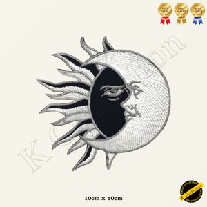 YIN YANG Sun Moon Embroidered Iron on Sew On Patch Badge