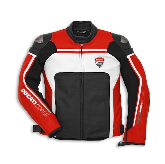 Ducati Motorbike/motorcycle Cowhide Leather Jacket With CE - Etsy