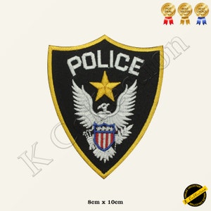 POLICE USA Spezielles gesticktes Aufnäher-Abzeichen zum Aufnähen