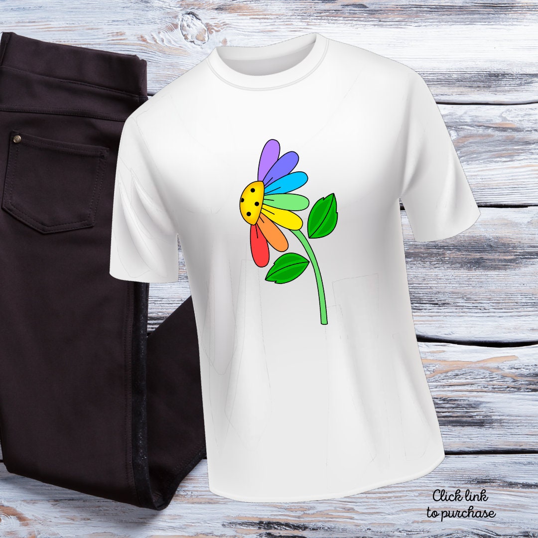 ☆MISTER CHILD☆半袖Tシャツ RAINBOW FLOWER T-SHIRTS Rainbow Flower Classic T-shirt - Etsy