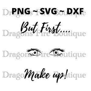 Make Up SVG / Make Up DXF / Silhouette Cut File / Cricut Cut File / Cortar archivos