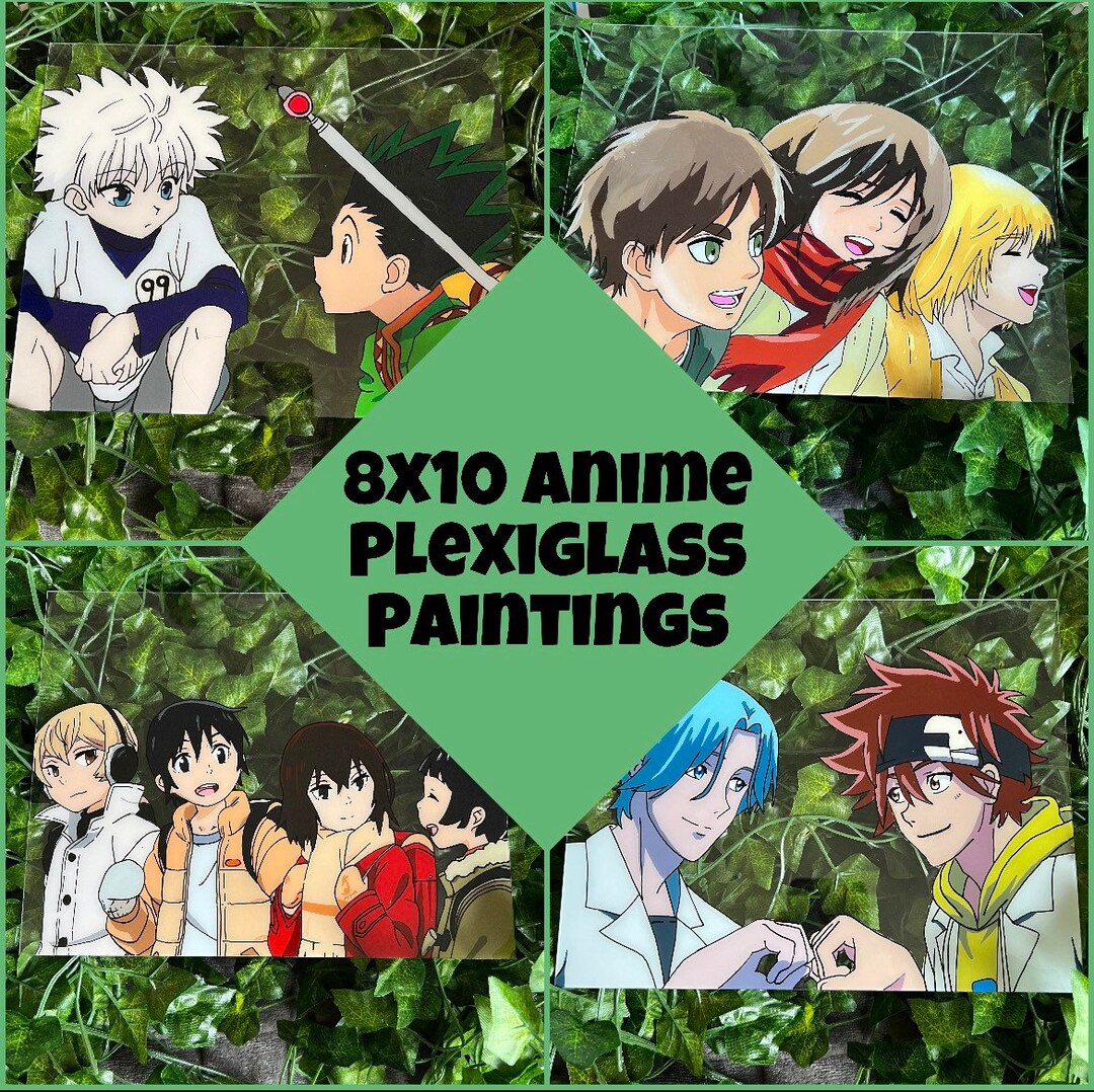 8x10 Anime Plexiglass Painting Etsy