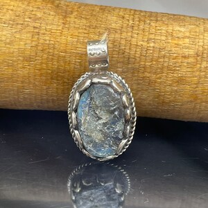 Labradorite pendant with Tibetan silver (0098) pendant only