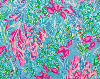 Fabric “ Ocean  # 154 ”- Cotton Slub