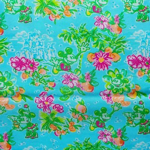 Fabric “Mikki Blue ” #217- Stretchy Soft fabric