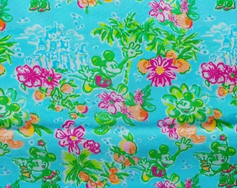 Fabric “Mikki Blue ” #217- Stretchy Soft fabric