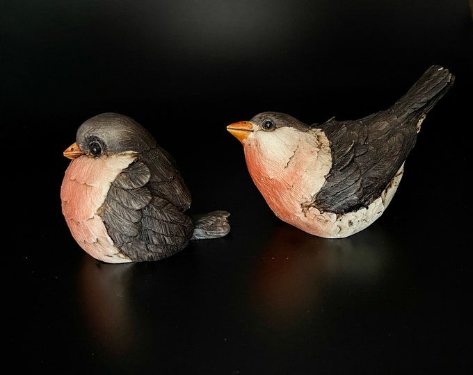 Artefice Ottanta Pair of Bird Figurines Made in Italy Signed D