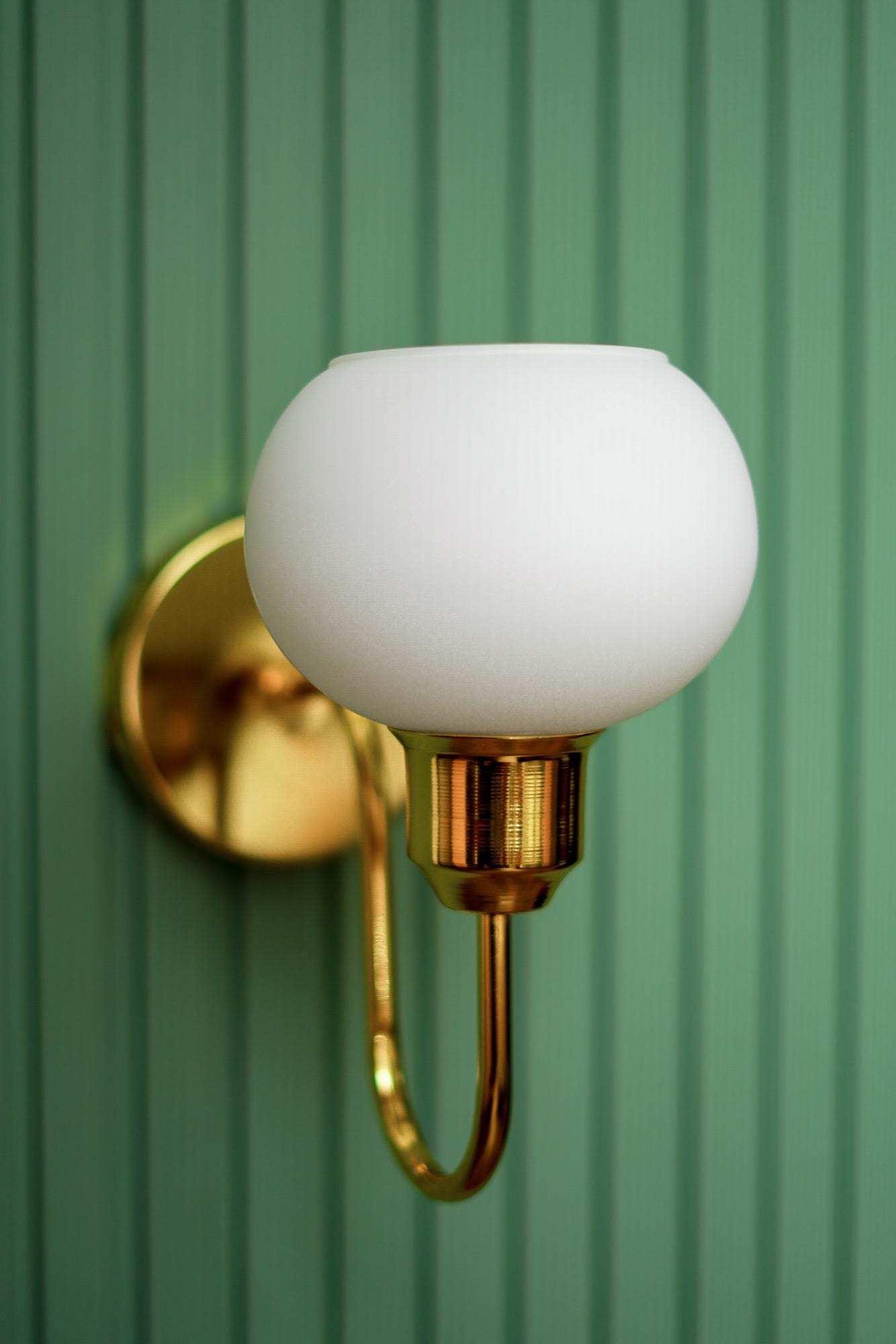 ZYDTRIP Wall Sconces Milk Glass Wall Lamp Mid Century Modern Wall Light For Bedroom Bathroom Living Room Hallway, Indoor Hallway Wall Lights