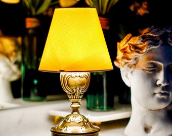 Lampe de table d'inspiration vintage, lampe de table LED sans fil, lampe rétro à piles, lampe de banquier nostalgique, lampe de restaurant sans fil
