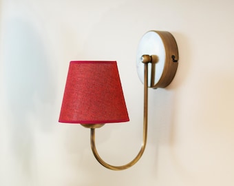 Op antiek geïnspireerde schans, wandkandelaar, vintage geïnspireerde wandlamp, moderne wandlamp uit het midden van de eeuw, slaapkamerverlichting, wandverlichtingsarmatuur