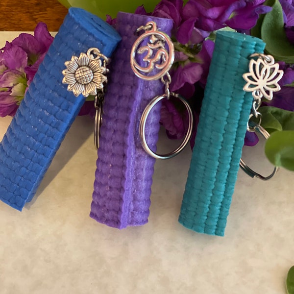 5 Yoga Mat Keychains