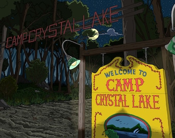 Camp Crystal Lake Digital Artwork
