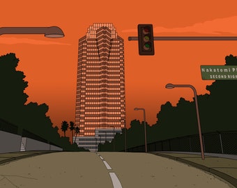 Nakatomi Plaza Digital Artwork