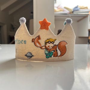 crown for baby ,crown for toddler, kids party hat,custom birthday crown,handmade baby birthday crown,cute baby feeding,little prince concept
