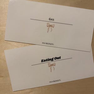 A6 Custom Cash Envelope Inserts | A6 Personal | Cash Envelope Inserts