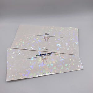 A6 Custom Broken Glass Holographic Cash Envelope Inserts | A6 Personal | Cash Envelope Inserts