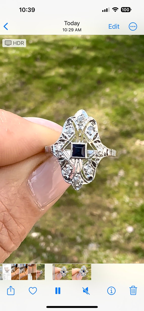 Art deco diamond ring