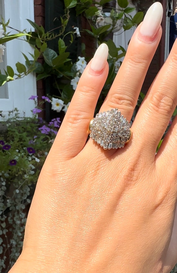 Large Diamond cocktail ring