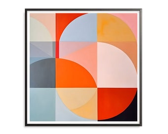 Abstract Wall Art Prints, Geometric Abstraction, Contemporary, Minimal, Abstract Art, Abstract Painting, Art Prints, Art Print Downloads