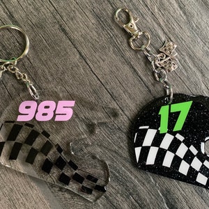 Motocross ATV Helmet Keychain