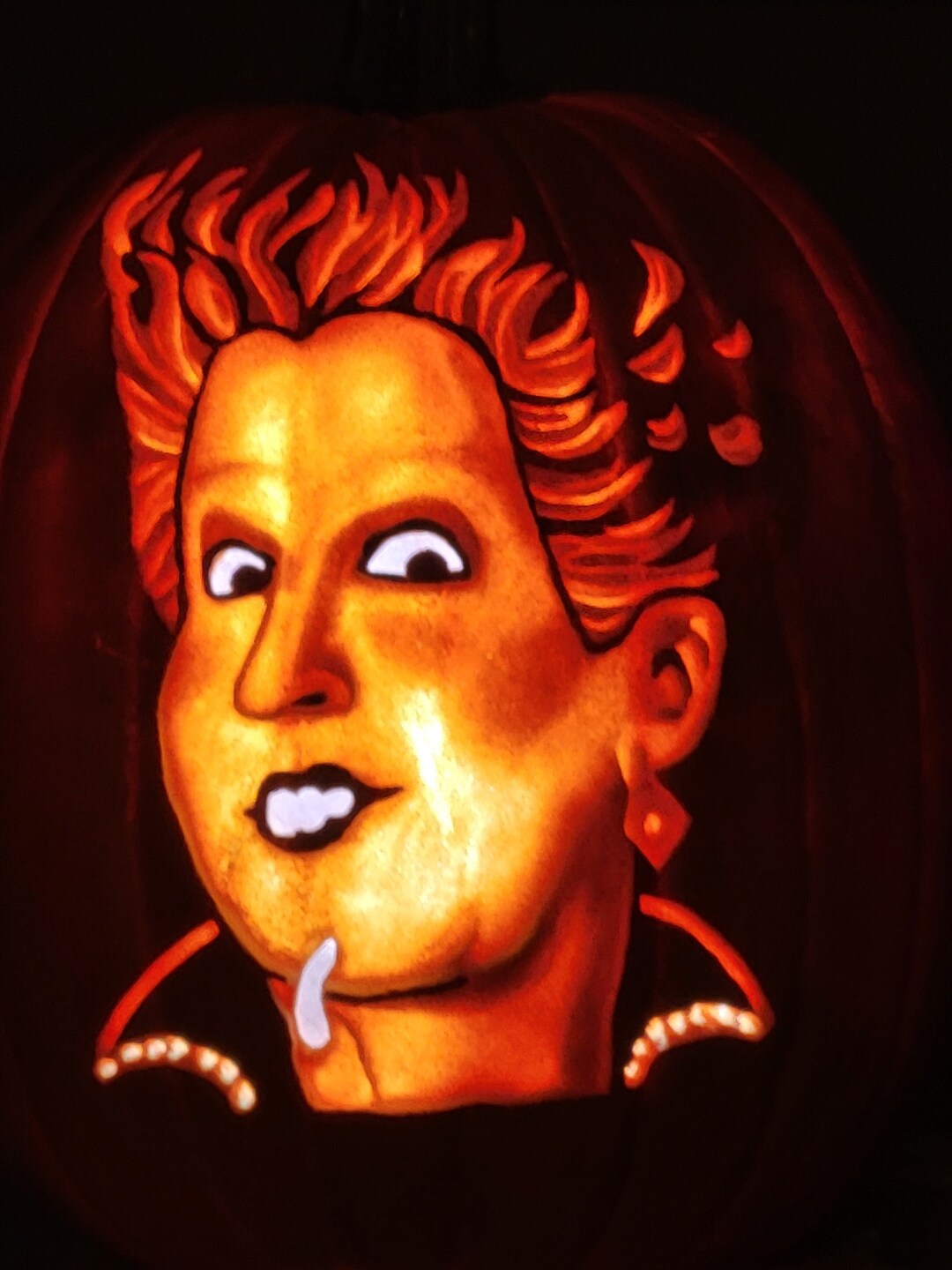 Carved Foam Pumpkin / Halloween Decorations / Fall Decor / Foam Pumpkin ...