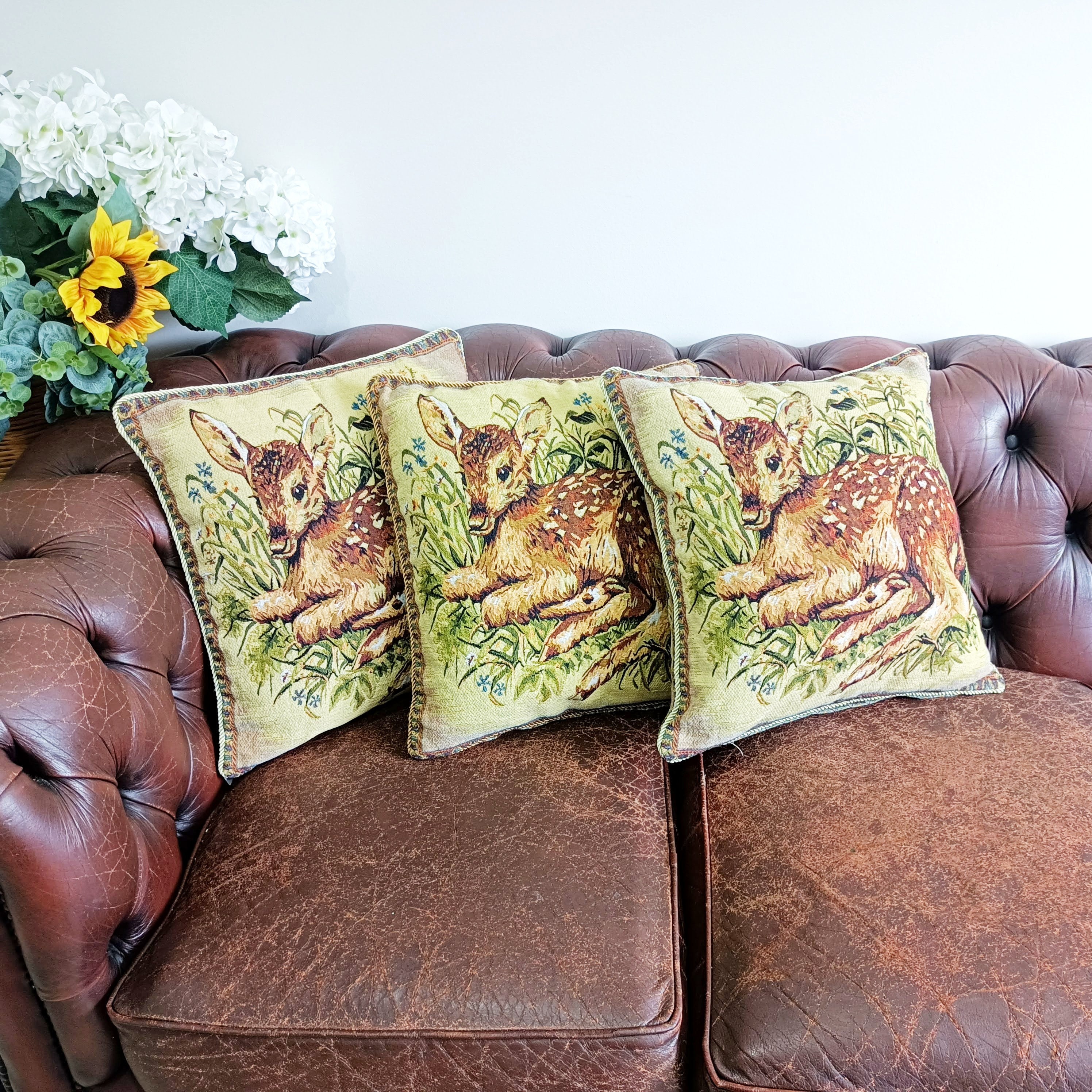 Vintage Tapestry Style/ Jacquard Brocade Cushion Cover With