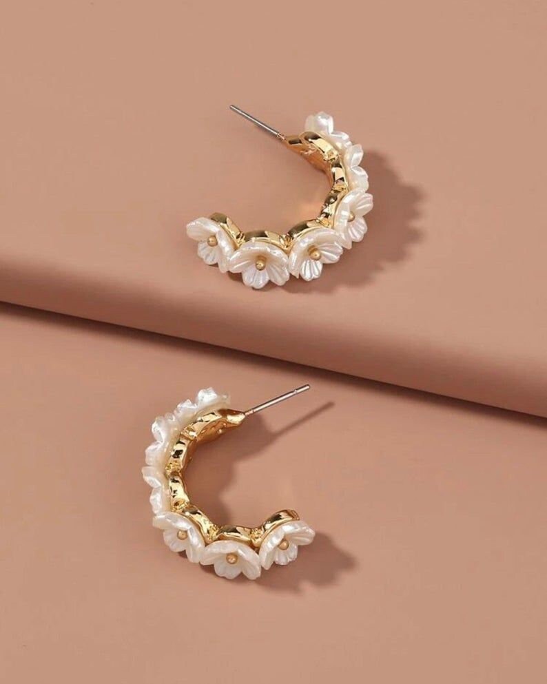 Baublebar pearl hoop earrings outlet