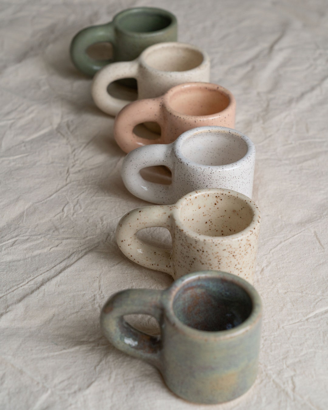 Handmade Espresso Cup With Handle Ceramic Cup Etsy