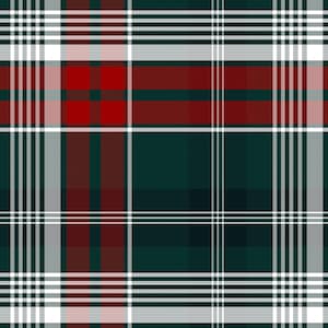 Red, Green and Teal Plaid Fabric, Christmas Plaid, Holidays, Cotton Fabric by the Yard
