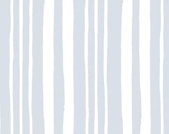 Blue Coastal Stripes Fabric, Light Blue Striped, Kona Cotton, Sateen, Waffle Knit, Linen Canvas Fabric by the Yard
